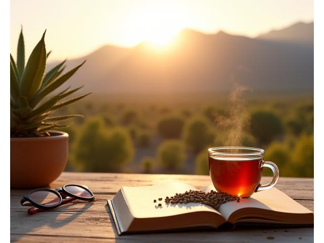 Boulder setting sun over mountains, symbolizing clarity and new beginnings in health journal.