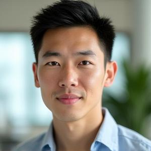 Portrait of Liam Chen, professional and thoughtful.