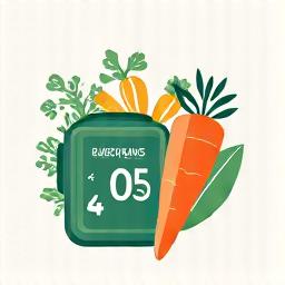 Digital heart rate monitor and fresh vegetables, symbolizing chronic disease management.