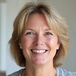 Smiling woman, Sarah, before and after a wellness journey.